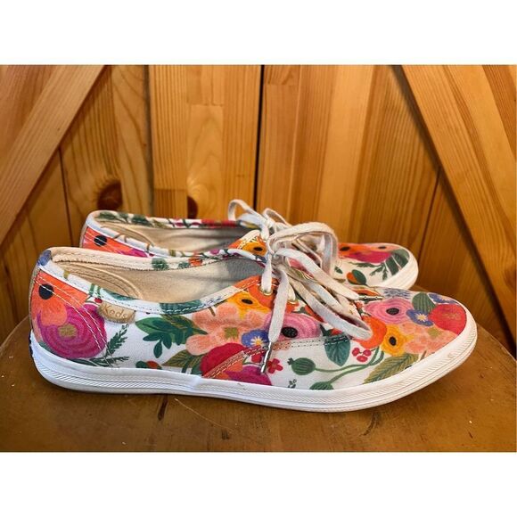 Keds Shoes - Keds x Rifle Paper Company Floral Garden Party Lace Up Champion Sneakers size 6.